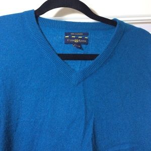 Club Room mens blue cashmere sweater